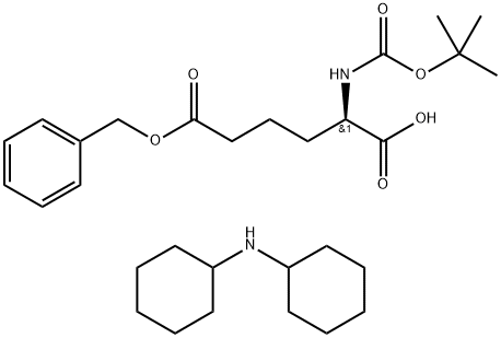 N-Boc-R-2-Aminoadipic acid 6-(phenylmethyl) ester DCHA Struktur