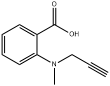 Benzoic acid, 2-(methyl-2-propyn-1-ylamino)- Struktur