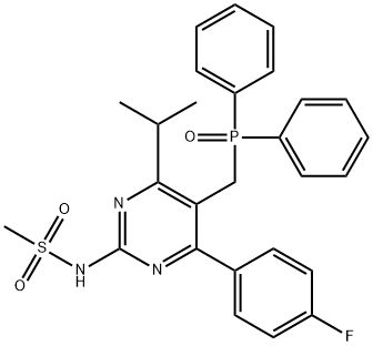 De((3,5-dihydroxyhept-6-enoic Acid)N-Methyl) Diphenylphosphinyl Rosuvastatin Struktur