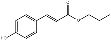 propyl (E)-3-(4-hydroxyphenyl)acrylate Struktur