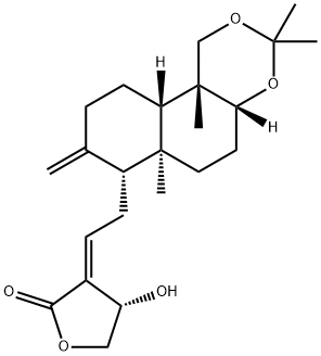 3,19-Isopropylideneandrographolide Struktur