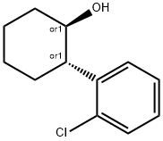 Cyclohexanol, 2-(2-chlorophenyl)-, (1R,2S)-rel- Struktur