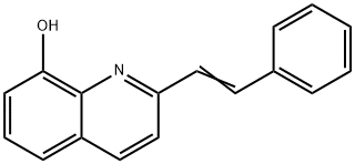 8-Quinolinol, 2-(2-phenylethenyl)- Struktur