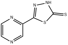 1,3,4-Thiadiazole-2(3H)-thione, 5-(2-pyrazinyl)- Struktur