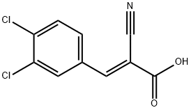 2-Propenoic acid, 2-cyano-3-(3,4-dichlorophenyl)-, (E)- (9CI) Struktur