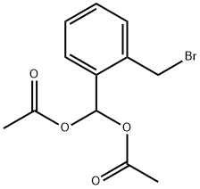 Methanediol, 1-[2-(bromomethyl)phenyl]-, 1,1-diacetate Struktur