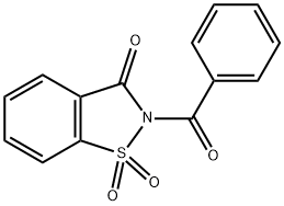 1,2-Benzisothiazol-3(2H)-one, 2-benzoyl-, 1,1-dioxide