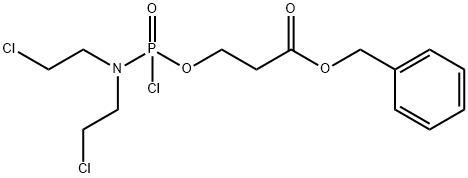 3-[[[Bis(2-chloroethyl)amino]chlorophosphinyl]oxy]-propanoic Acid Phenylmethyl Ester Struktur