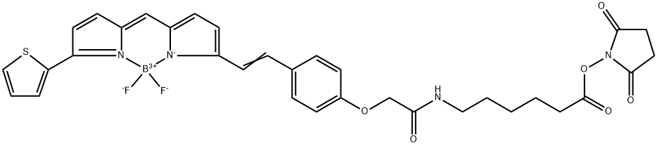 BODIPY 630/650-X NHS Ester (Succinimidyl Ester) Struktur