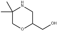 2-Morpholinemethanol, 5,5-dimethyl- Struktur