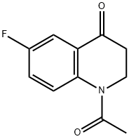 4(1H)-Quinolinone, 1-acetyl-6-fluoro-2,3-dihydro- Struktur