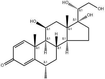 20-Deoxo-20β-hydroxy-6α-Methyl Prednisolone Struktur