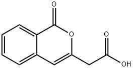 1H-2-Benzopyran-3-acetic acid, 1-oxo- Struktur