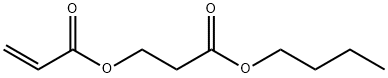 2-Propenoic acid, 3-butoxy-3-oxopropyl ester Struktur