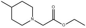 1-Piperidineacetic acid, 4-methyl-, ethyl ester Struktur