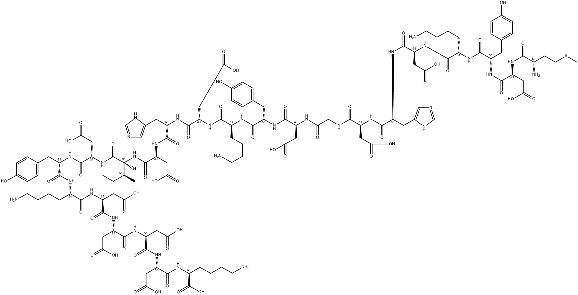 3X FLAG PEPTIDE Structure