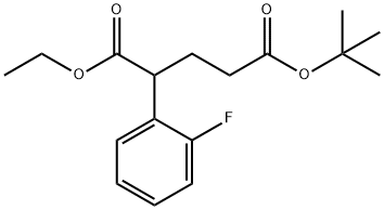 5-(叔丁基)1-乙基2-(2-氟苯基)戊二酸酯 結(jié)構(gòu)式