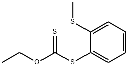 Carbonodithioic acid, O-ethyl S-[2-(methylthio)phenyl] ester Struktur