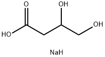 3,4-Dihydroxybutanoic Acid Sodium Salt Struktur