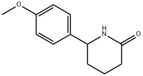 2-Piperidinone, 6-(4-methoxyphenyl)- Struktur