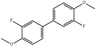 1,1'-Biphenyl, 3,3'-difluoro-4,4'-dimethoxy- Struktur