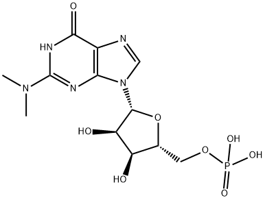 N,N-Dimethylguanosine 5''-Monophosphate Struktur