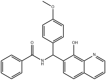 Benzamide, N-[(8-hydroxy-7-quinolinyl)(4-methoxyphenyl)methyl]- Struktur