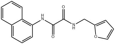 Ethanediamide, N1-(2-furanylmethyl)-N2-1-naphthalenyl- Struktur