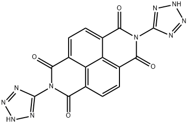 Benzo[lmn][3,8]phenanthroline-1,3,6,8(2H,7H)-tetrone,2,7-bis(2H-tetrazol-5-yl)- Struktur