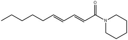 2,4-Decadien-1-one, 1-(1-piperidinyl)-, (2E,4E)- Struktur