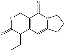 1H-Pyrano[3,4-f]indolizine-3,10(4H,6H)-dione, 4-ethyl-7,8-dihydro- Struktur