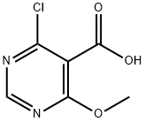 5-Pyrimidinecarboxylic acid, 4-chloro-6-methoxy- Struktur