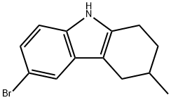 1H-Carbazole, 6-bromo-2,3,4,9-tetrahydro-3-methyl- Struktur