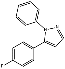 1H-Pyrazole, 5-(4-fluorophenyl)-1-phenyl- Struktur