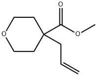 tetrahydro-4-(2-propen-1-yl)-2H-Pyran-4-carboxylic acid methyl ester Struktur