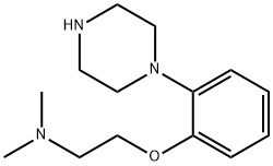 Ethanamine, N,N-dimethyl-2-[2-(1-piperazinyl)phenoxy]- Struktur