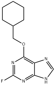 9H-Purine, 6-(cyclohexylmethoxy)-2-fluoro- Structure