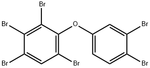 2,3,3',4,4',6-Hexabromodiphenyl ether (BDE-158) Solution Struktur