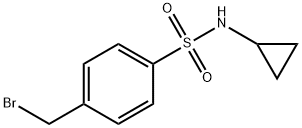 Benzenesulfonamide, 4-(bromomethyl)-N-cyclopropyl- Struktur