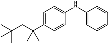 Benzenamine, N-phenyl-4-(1,1,3,3-tetramethylbutyl)- Struktur