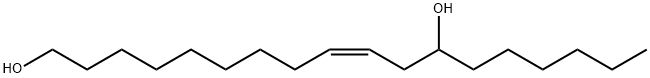 9-Octadecene-1,12-diol, (9Z)- Struktur