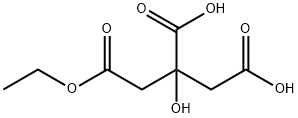 1,2,3-Propanetricarboxylic acid, 2-hydroxy-, 1-ethyl ester Struktur