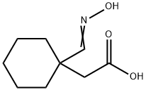 Cyclohexaneacetic acid, 1-[(hydroxyimino)methyl]- Struktur