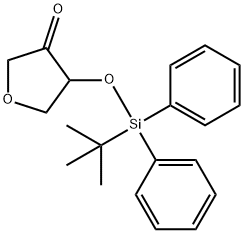 3(2H)-Furanone, 4-[[(1,1-dimethylethyl)diphenylsilyl]oxy]dihydro- Struktur