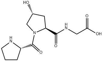 Glycine, L-prolyl-(4R)-4-hydroxy-L-prolyl- Struktur