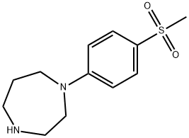 Hexahydro-1-[4-(methylsulfonyl)phenyl]-1H-1,4-diazepine Struktur