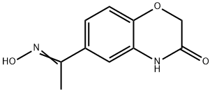 2H-1,4-Benzoxazin-3(4H)-one, 6-[1-(hydroxyimino)ethyl]- Struktur