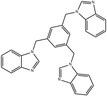 1,3,5-tris(benzimidazolylmethyl)benzene Struktur