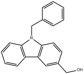 9H-Carbazole-3-methanol, 9-(phenylmethyl)- Struktur