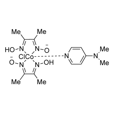 Chlorobis(dimethylglyoximato)[4-(dimethylamino)pyridine]cobalt(III) Struktur